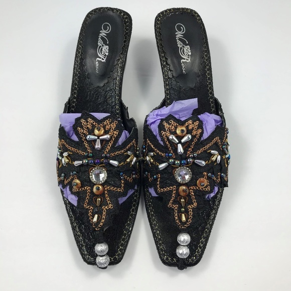 Wild Rose Shoes - Wild Rose Vintage Slip-on Slippers